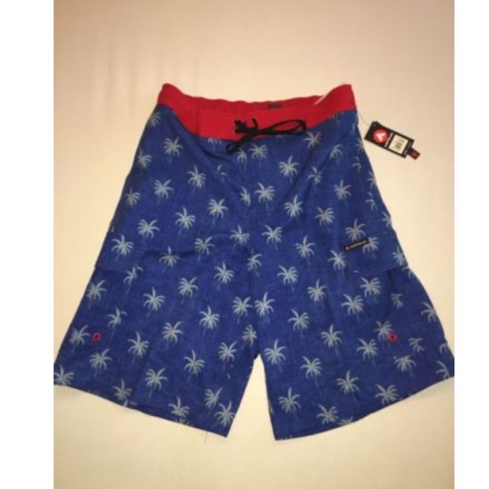 Airwalk Mens Swim Shorts Small Marina Royal NWT